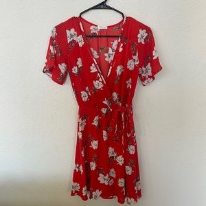 Red summer dress